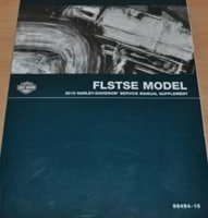 2010 Harley Davidson CVO Softail Convertible FLSTSE Model Service Manual Supplement