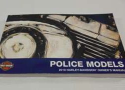 2010 Harley Davidson Police Models Owner's Manual