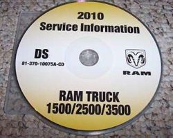 2010 Dodge Ram Truck 1500 2500 3500 Shop Service Repair Manual CD