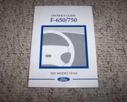 2011 Ford F-650 & F-750 Owner's Manual