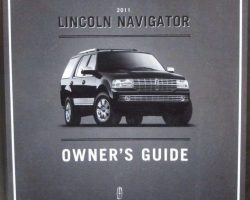 2011 Lincoln Navigator Owner's Operator Manual User Guide