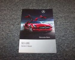 2011 Mercedes Benz SLS AMG Owner's Operator Manual User Guide