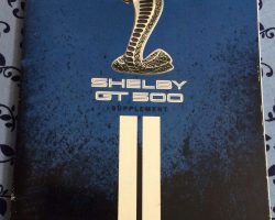 2011 Ford Mustang Shelby GT500 Owner Operator User Guide Manual Supplement