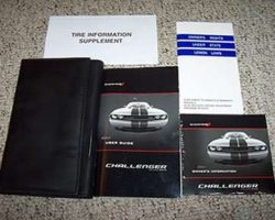 2011 Dodge Challenger Including SRT8 Owner's Operator Manual User Guide Set