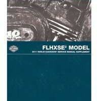 2011 Harley Davidson CVO Street Glide FLHXSE2 Model Service Manual Supplement