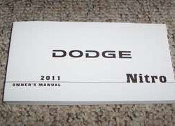 2011 Dodge Nitro Owner's Operator Manual User Guide