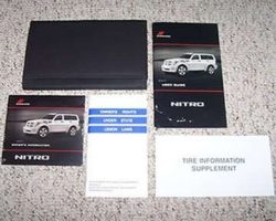 2011 Dodge Nitro Owner's Operator Manual User Guide Set