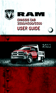 2011 Dodge Ram Truck Chassis Cab 3500 4500 5500 Owner's Operator Manual User Guide