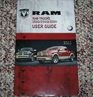 2011 Dodge Ram Truck Owner's Operator Manual User Guide