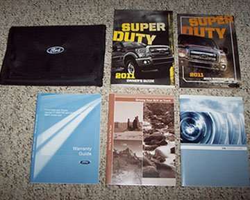 2011 Ford F-350 Super Duty Truck Owner Operator User Guide Manual Set