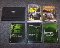2012 Ford F-350 Super Duty Truck Owner's Operator Manual User Guide Set