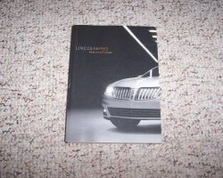 2012 Lincoln MKS Owner's Operator Manual User Guide