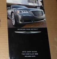 2012 Chrysler 300 Owner's Operator Manual User Guide
