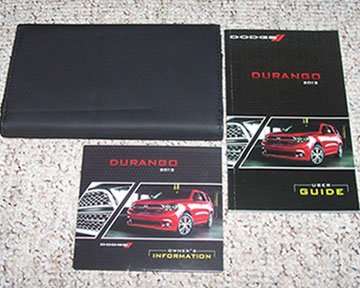 2012 Dodge Durango Owner's Operator Manual User Guide Set