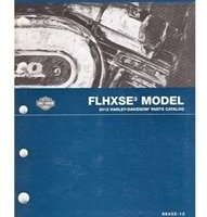 2012 Harley-Davidson CVO Street Glide FLHXSE3 Model Parts Catalog Manual