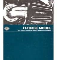 2012 Harley Davidson CVO Road Glide Custom FLTRXSE Model Service Manual Supplement