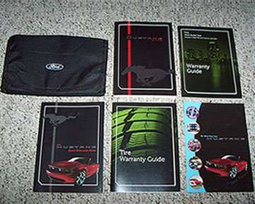 2012 Ford Mustang Owner's Operator Manual User Guide Set