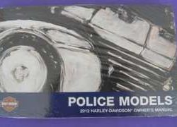 2012 Harley Davidson Police Models Owner's Manual