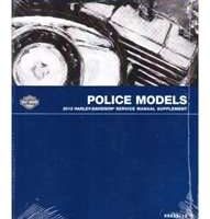 2012 Harley Davidson Police Models Service Manual Supplement