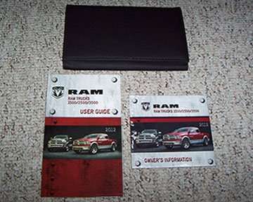 2012 Dodge Ram Truck Owner's Operator Manual User Guide Set