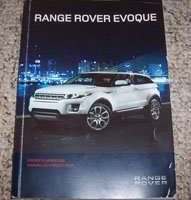 2012 Land Rover Range Rover Evoque Owner's Operator Manual User Guide