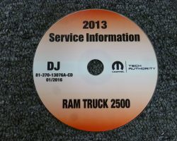 2013 Dodge Ram Truck 2500 Shop Service Repair Manual CD