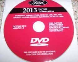 2013 Ford Escape Shop Service Repair Manual DVD