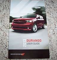 2013 Dodge Durango Owner's Operator Manual User Guide