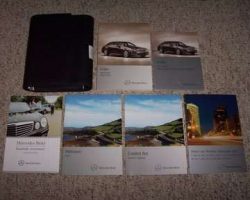 2013 Mercedes Benz E-Class E350, E550 & E63 AMG Sedan & Wagon Owner's Operator Manual User Guide Set