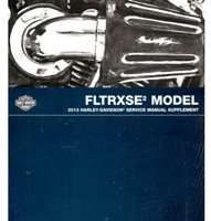 2013 Harley Davidson CVO Road Glide Custom FLTRXSE2 Model Service Manual Supplement
