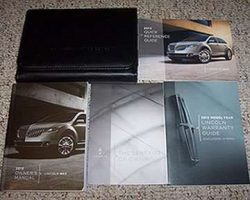 2013 Lincoln MKX Owner's Operator Manual User Guide Set