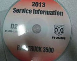 2013 Dodge Ram Truck 3500 Shop Service Repair Manual CD