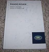 2013 Land Rover Range Rover Owner's Operator Manual User Guide