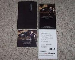 2013 Chrysler Town & Country Owner's Operator Manual User Guide Set