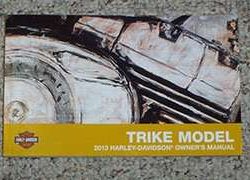 2013 Harley Davidson Trike Models Owner's Manual
