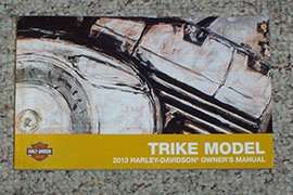 2013 Harley Davidson Trike Models Owner Operator User Guide Manual