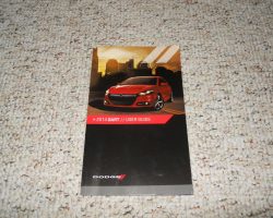 2014 Dodge Dart Owner's Operator Manual User Guide