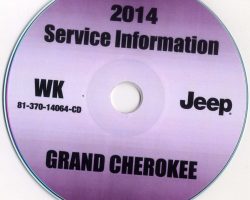 2014 Jeep Grand Cherokee Shop Service Repair Manual CD