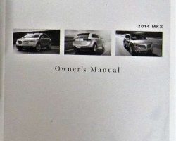 2014 Lincoln MKX Owner's Operator Manual User Guide