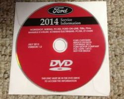 2014 Ford Escape Service Manual DVD