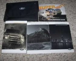 2014 Ford F-450 Super Duty Truck Owner's Manual Set