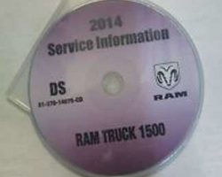 2014 Dodge Ram Truck 1500 Shop Service Repair Manual CD