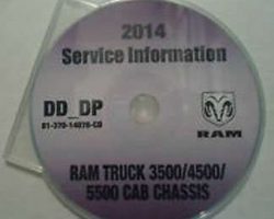 2014 Dodge Ram Truck 3500 4500 5500 Cab Chassis Shop Service Repair Manual CD