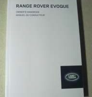 2014 Land Rover Range Rover Evoque Owner's Operator Manual User Guide