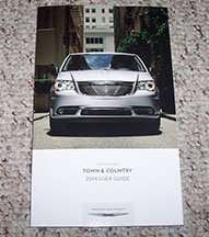2014 Chrysler Town & Country Owner's Operator Manual User Guide