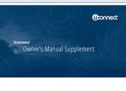 2014 Dodge Viper Uconnect Owner's Operator Manual User Guide Supplement