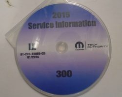 2015 Chrysler 300 Shop Service Repair Manual CD