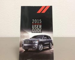 2015 Dodge Durango Owner's Operator Manual User Guide Guide
