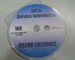 2015 Jeep Grand Cherokee Shop Service Repair Manual CD