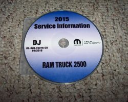 2015 Dodge Ram Truck 2500 Shop Service Repair Manual CD
